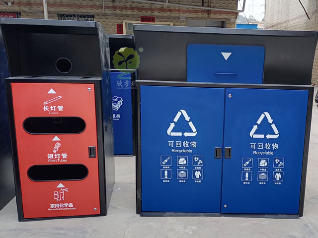 深圳標準不銹鋼垃圾分類投放點
